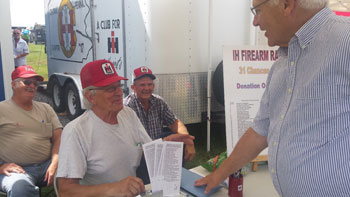 Sen Yaw with Ben Trapani at Ag Progress days