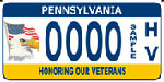Honoring our Veterans Registration Plate