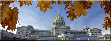 Fall Follage Capitol Dome 