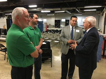 Senator Yaw tours Hermance Machine Company