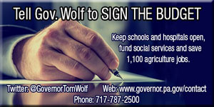 Tell Gov Wolf to Sign the Budget