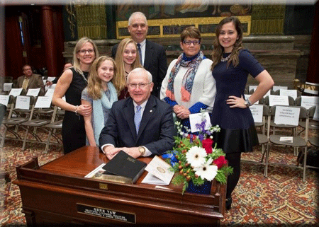 Senator Gene Yaw Swearing In Day