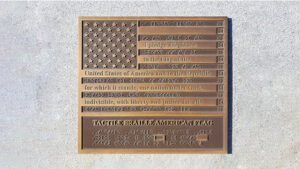 Braille American flag