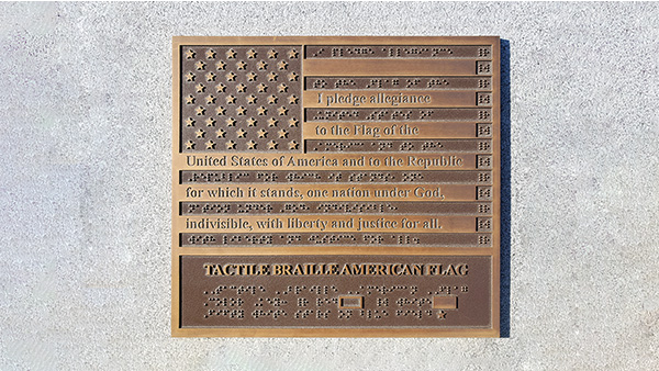 Braille American flag