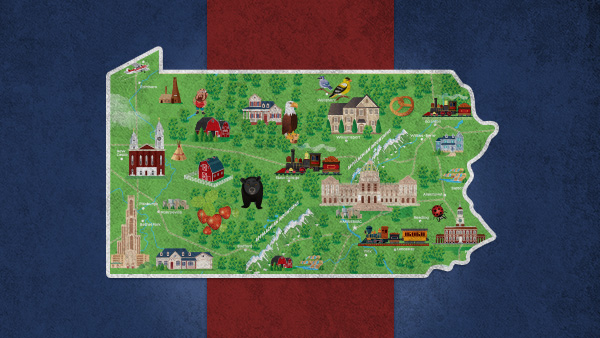 Pennsylvania map