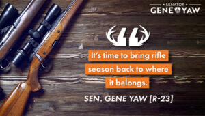 It's time to bring rifle season back to where it belongs.