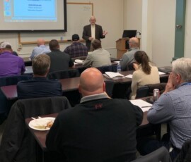 01-16-2020 Sen. Yaw speaks with members of the Lycoming County Gas Task Force Training & Safety Consortium on Thursday in Montoursville. 01/16/20