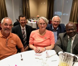 August 16, 2017 - Senator Yaw and State Representative Garth Everett visit with Dr. Michael Driscoll, President of Indiana University of Pennsylvania - IUP (second from left), Deanne Snavely, Dean of the College of Natural Sciences and Mathematics at IUP and Yaw Asamoah, Dean of the College of Humanities and Social Sciences at IUP. 08/16/17