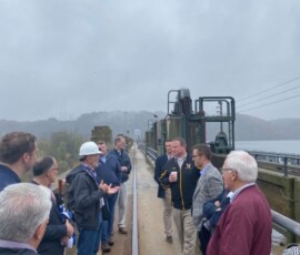 October 31, 2019 - The state Senate Environmental Resources and Energy Committee, chaired by Sen. Gene Yaw, this week toured the Safe Harbor Hydropower Plant in Lancaster County.  The facility is one of the largest hydropower plants in America’s northeast and one of four run-of-the-river hydro facilities on the lower Susquehanna River. 10/31/19