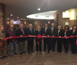 October 13, 2016 - On October 13th, Senator Yaw attended the Nippenose Valley Village ribbon cutting, Rt. 44 Highway, Williamsport, celebrating the completed six-month renovation that turned the old Nippenose Valley Elementary School into a personal-care facility with 51 rooms. From left to right, are Tim Keohane, director at Small Business Development Center; Dean Lehman; Limestone Township supervisor; Vincent Matteo, president/CEO of the Chamber of Commerce; Sen. Yaw; Julieanne Steinbacher, partner; Troy Musser, partner; Chris Lorson, partner; Virla Ocker, marketing and admissions director; and Karen Young and Tammy Gunsallus, of the Jersey Shore State Bank. 10/13/16