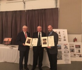 December 20, 2019 - Sen. Yaw honors outgoing Bradford County District Attorney Daniel Barrett Esq. for his years of public service. Also pictured is Jason Krise of the office of State Representative Tina Pickett. 12/20/19