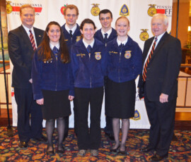 March 11, 2014 - Today, the state FFA Association convened its 27th annual State Legislative Leadership Conference. Nearly 100 FFA chapters and over 400 local FFA members, as well as the state’s FFA officer team, participated. I was honored to welcome FFA students from my Senate District that included Athens High School, Canton High School, Troy High School all in Bradford County and Mifflinburg High School in Union County. 03/11/14