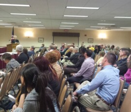 April 11, 2016 - State Senator Gene Yaw (R-23) participated in a public discussion in Lewisburg outlining the seriousness and magnitude of the heroin epidemic in Central Pennsylvania. 04/11/16