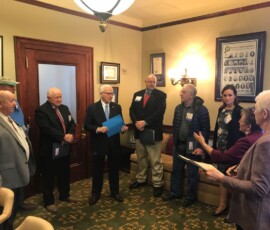April 17, 2018 - Senator Yaw meets with members of the Bradford & Sullivan County Farm Bureau’s to discuss priority issues affecting farm families across the 23rd District. 04/17/18