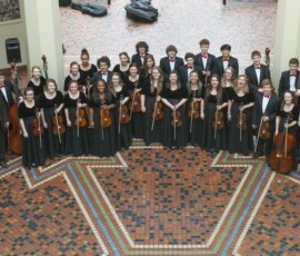 March 10, 2016 - 2016 Senator Yaw joins the Millionaire Strolling Strings following their performance in the State Capitol East Wing Rotunda. The Millionaire Strolling Strings have been in existence since 1987 and have been entertaining audiences in the Williamsport area, the Commonwealth of Pennsylvania, and across the country. The students are admitted by an audition process and memorize all the music that is performed. 03/10/16