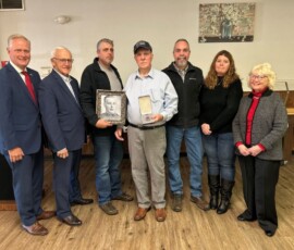 November 10, 2022 - During a special ceremony at the Sayre VFW Post 1536, Senator Yaw joined Congressman Fred Keller and State Rep. Tina Pickett to honor the late Raymond Varner for his service and sacrifice during World War I. Raymond's service records were lost in a fire nearly 50 years ago, but thanks to Congressman Keller his military medals were presented to his son, Robert (center), including the Purple Heart and World War I Victory Medal. Private Varner was one of only 12 soldiers in his company to come out of the Battle of Argonne alive. 11/10