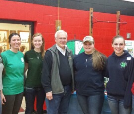 October 24, 2015 - Senator Yaw visits the 30th Annual Sullivan County Health Fair in Laporte, where he met up with Sandy Pardoe’s 4-H students. 10/24/15