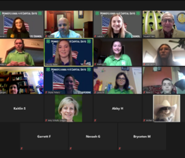 April 12, 2021 - Senator Yaw joined members of the Pennsylvania 4-H organization for a discussion on energy and the environment during the annual “virtual” State Capital Days program. 04/12/21