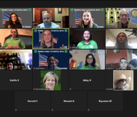 April 12, 2021 - Senator Yaw joined members of the Pennsylvania 4-H organization for a discussion on energy and the environment during the annual “virtual” State Capital Days program. 04/12/21