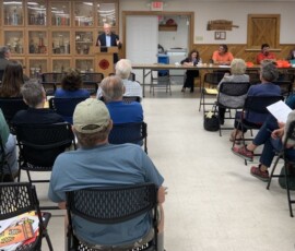 October 1, 2019 - Sen. Yaw addresses officials during the Sullivan County Township Officials Annual Convention in Muncy Valley on Tuesday. 10/01/19