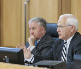 June 9, 2015 - Senator Yaw discusses efforts to safely transport crude oil on Pennsylvania’s rail network during a joint hearing of the Senate Transportation Committee and the Environmental Resources & Energy Committee. 06/09/15