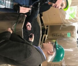 March 8, 2019 - Senator Yaw visited the Advanced Drainage Systems, Inc. (ADS) manufacturing plant on March 8, 2019 to gain first-hand experience on how large diameter thermoplastic pipe is made, and to discuss with ADS executives fair and open competition for products used in federal and state projects. 03/08/19