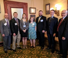 April 9, 2019 - Senator Yaw meets with students from Lycoming College during AICUP ’s Annual Student Aid Advocacy Day at the Capitol. 04/09/19