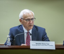 June 7, 2021 - Senator Yaw spoke Monday on his bill, Senate Bill 465, that will create a new Agricultural Conservation Assistance Program, during a meeting of the Senate Agriculture and Rural Affairs Committee. 06/07/21