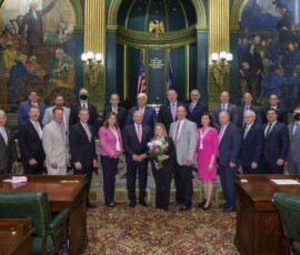 May 12, 2021 - Sen. Yaw supported legislation today that would help raise funds for the fight against breast cancer. 05/12/21