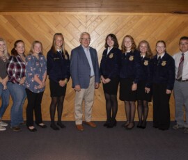 September 18, 2019 - Senator Yaw welcomes FFA Students and their advisor from Northeast Bradford School District to his annual “Breakfast Meeting on Agriculture” in Troy, Bradford County. 09/18/19