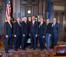 September 28, 2016 - Sen. Gene Yaw today led the committee of lawmakers who escorted Governor Wolf into the House of Representatives for the Joint Legislative Address on the Opioid Epidemic. Yaw announced the Governor’s arrival into the House Chambers. 09/28/16
