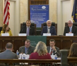 August 15, 2018 - Sen. Yaw, Chairman of the Center for Rural Pennsylvania Board of Directors, comments during the Center’s 14th public hearing on opioid addiction Wednesday. The Center’s Board heard from individuals in the treatment and recovery field in Cambria County. 08/15/18