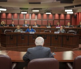 January 29, 2019 - Senator Yaw addresses the Senate State Government Committee on Tuesday at the State Capitol.  The Committee considered and unanimously approved Senate Bill 9, legislation to name the Eastern Hellbender as the official “State Amphibian.” 01/29/19