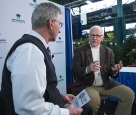 January 9, 2019 - Senator Yaw sits down with Pennsylvania Department of Agriculture Secretary Russell Redding during the 103rd Pennsylvania Farm Show. 01/09/19