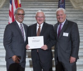 June 28, 2016 - Senator Yaw receives the American Conservative Union’s “Award for Conservative Achievement” for his legislative accomplishments. 06/28/16