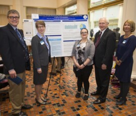April 25, 2017 - Senator Yaw visits Undergraduate Research Day at the Capitol Krysta Corliss, Lycoming College student, presents: "Effectiveness of Family Based Eating Disorder Treatment in a Private Practice Setting: Evidence of Full Recovery" 04/25/17