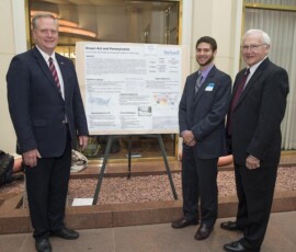 April 25, 2017 - Senator Yaw visits Undergraduate Research Day at the Capitol Louis Tobias, Bucknell University – Project Description: “Dreamers: Immigrant Youth Fighting for Opportunity” 04/25/17