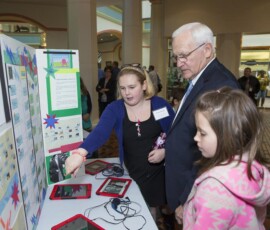 May 8, 2017 - Senator Yaw joins students from Montgomery Elementary School, Lycoming County, as part of the Pennsylvania Association for Educational Communications and Technology (PAECT) Showcase 05/08/17