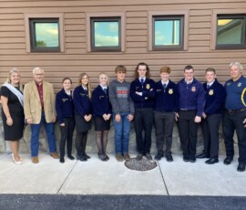 September 15, 2022 - Senator Yaw welcomes Canton FFA Students to his annual “Meeting on Agriculture” held at the Trout Run Fire Hall in Lycoming County. 09/15