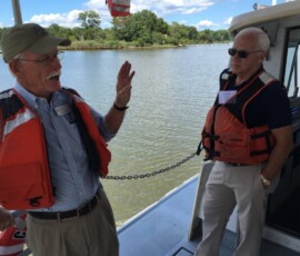 August 22, 2016 - Senator Yaw tours a stretch of the Chesapeake Bay in Maryland to examine ongoing Bay restoration initiatives. 08/22/16
