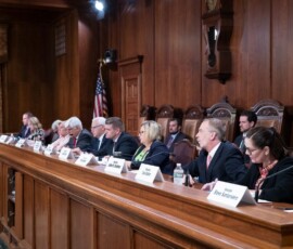 May 1, 2019 - Sen. Gene Yaw and Sen. Robert Tomlinson (R-6) today convened a joint committee hearing of the Senate Environmental Resources and Energy Committee and the Senate Consumer Protection and Professional Licensure Committee to discuss changes to the state’s Alternative Energy Portfolio Standards (AEPS). 05/01/19