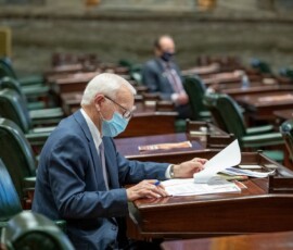 February 3, 2021 - Senator Yaw attends the inaugural Senate Agriculture and Rural Affairs Committee meeting for the 2021-2022 Session. The committee considered two bills: Senate Bill 36 (Phillips-Hill)—Amending the Dog Law to provide for license fee exemptions for service dogs which are used in the performance of services by a fire department, sheriff’s office or in the performance of rescue services or medical emergency services. Also clarifies provisions regarding the transfer of a dog license. In addition, Senate Bill 64 (Martin) was considered to amend the Agricultural Area Security Law, further providing for purchase of agricultural conservation easements, for Agricultural Conservation Easement Purchase Fund and for Land Trust Reimbursement Program. 02/03/21