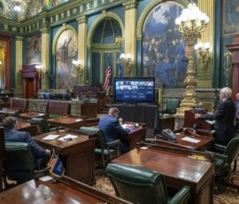 June 23, 2020 - State Sen. Gene Yaw today chaired a hearing of the Senate Environmental Resources & Energy Committee to discuss the proposed Regional Greenhouse Gas Initiative (RGGI), a compact between several Northeast and Mid-Atlantic states that imposes a carbon tax on electricity production and require fossil fuel generators to purchase allowances. 06/23/20