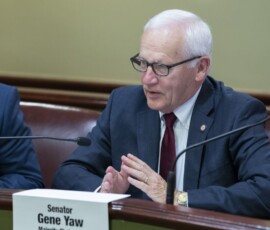 April 30, 2019 - Senator Gene Yaw, Chairman of the Senate Environmental Resources and Energy Committee, comments during the Committee meeting to re-confirm DCNR Secretary Cindy Adams Dunn. 04/30/19