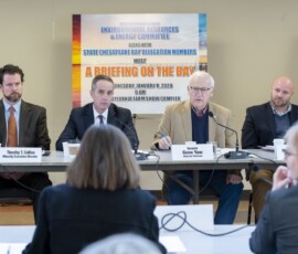 January 8, 2020 - Senator Yaw chairs a briefing hosted by the Senate Environmental Resources and Energy Committee to discuss the Chesapeake Bay during the 2020 PA Farm Show in Harrisburg. 01/08