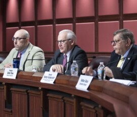 April 25, 2018 - The Pennsylvania Senate Environmental Resources & Energy Committee, chaired by Sen. Yaw, and the Senate Veterans Affairs & Emergency Preparedness Committee held a joint hearing on “Flooding and Emergency Response” at the State Capitol. 04/25/18