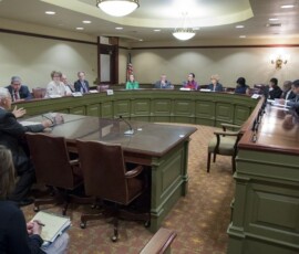 June 21, 2017 - Senator Yaw discusses Senate Bill 655, legislation requiring mandatory implementation of prescribing guidelines, before members of the state Senate Health and Human Services Committee at the State Capitol on Wednesday, June 21. 06/21/17