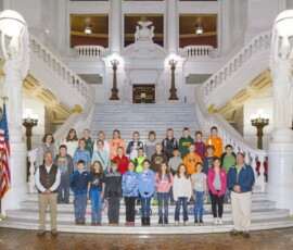 May 5, 2016: - 4th graders from Carl G . Renn Elementary School in Lairdsville, Lycoming County, visit the State Capitol. 05/05/16