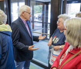 September 22, 2022 - Area seniors packed into the Community Baptist Church in Montoursville on Thursday for a health fair sponsored by state Sen. Gene Yaw (R-23) and state Rep. Joe Hamm (R-84). Dozens of vendors shared information about health care, insurance, nutrition and exercise, financial planning, government services and more. Complimentary document shredding was provided by North Central Sight Services. In addition, the Lycoming County Sheriff provided a prescription medicine return drop box for unused or expired medications. 09/22