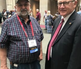 April 23, 2018 - Senator Yaw joins David Masser, Gregg Twp., Union County Supervisor during the 2018 Pennsylvania State Association of Township Supervisors (PSATS) Legislative Reception in Harrisburg. 04/23/18